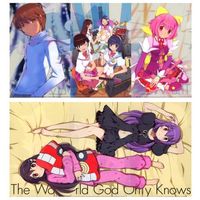 Plastic Folder - Kami nomi zo Shiru Sekai (The World God Only Knows) / Nakagawa Kanon & Katsuragi Keima & Elsie & Haqua