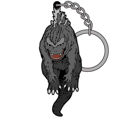 Tsumamare Key Chain - Godzilla