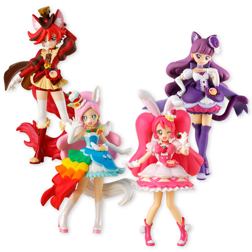 Trading Figure - KiraKira Pretty Cure A La Mode / Cure Whip & Cure Macaron  & Cure Chocolat & Cure Parfait