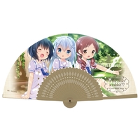 Japanese fan (Sensu) - GochiUsa / Kafuu Chino & Natsu Megumi & Jōga Maya