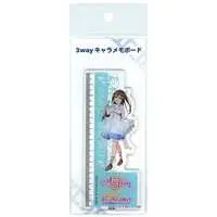 Ruler - Sticky Note - Acrylic stand - Chara Memo Board - NijiGaku / Osaka Shizuku