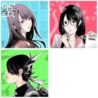 Stickers - Bakemonogatari / Hanekawa & Senjougahara & Koyomi