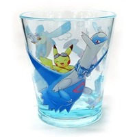 Tumbler, Glass - Pokémon / Latias & Latios & Pikachu