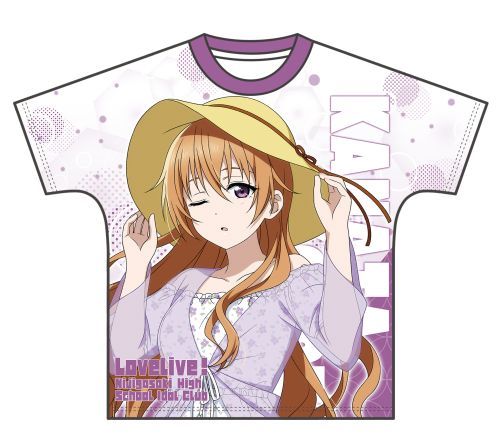T-shirts - Full Graphic T-shirt - NijiGaku / Konoe Kanata Size-L