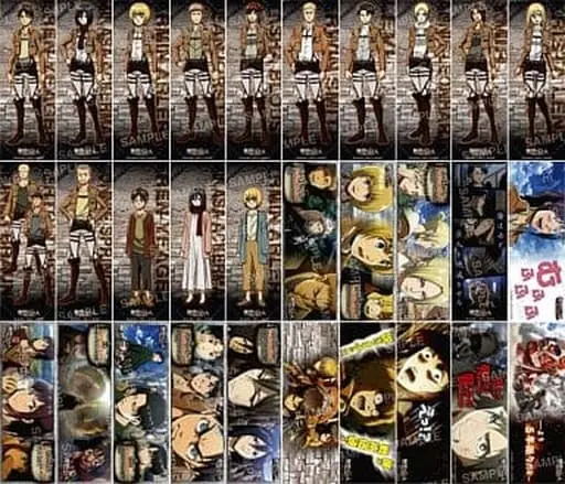 (Full Set) Trading Stickers - Attack on Titan