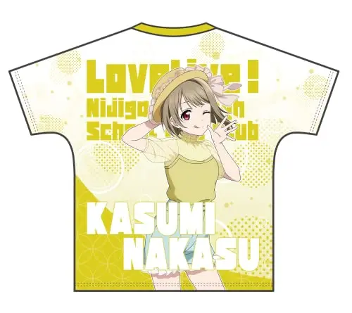 Nakasu Kasumi - T-shirts - Full Graphic T-shirt - NijiGaku Size-L