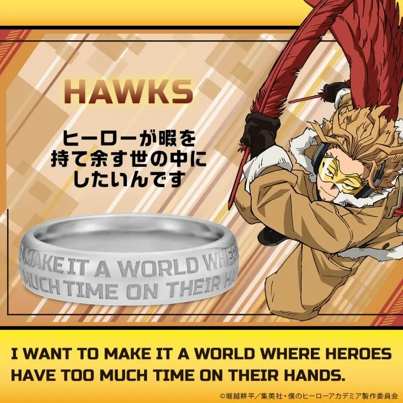 Ring - My Hero Academia / Hawks Size-13